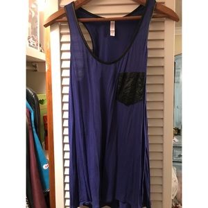 dark blue tank